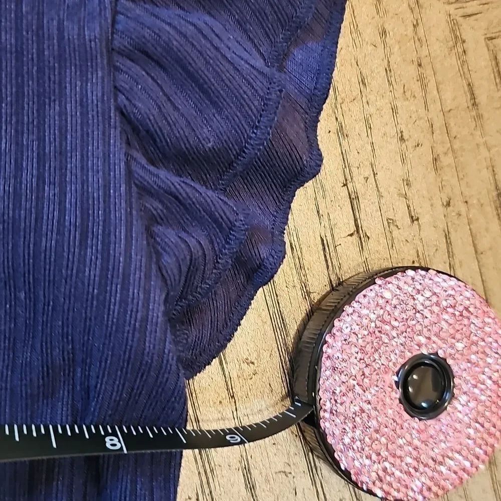 Navy Ribbed T Shirt Size 3 Epic Threads - Picture 4 of 7